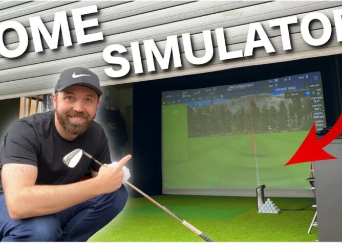 I built a golf simulator AT HOME!