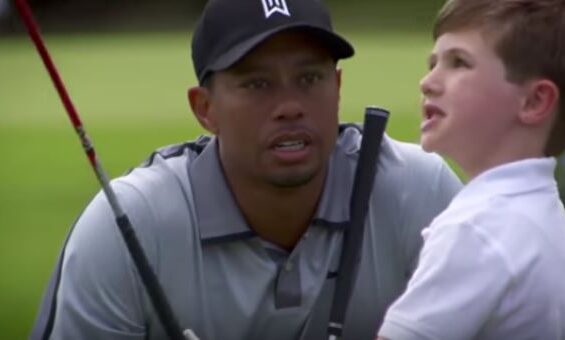 Tiger Woods gets inspirational golfing lesson from 3-year-old